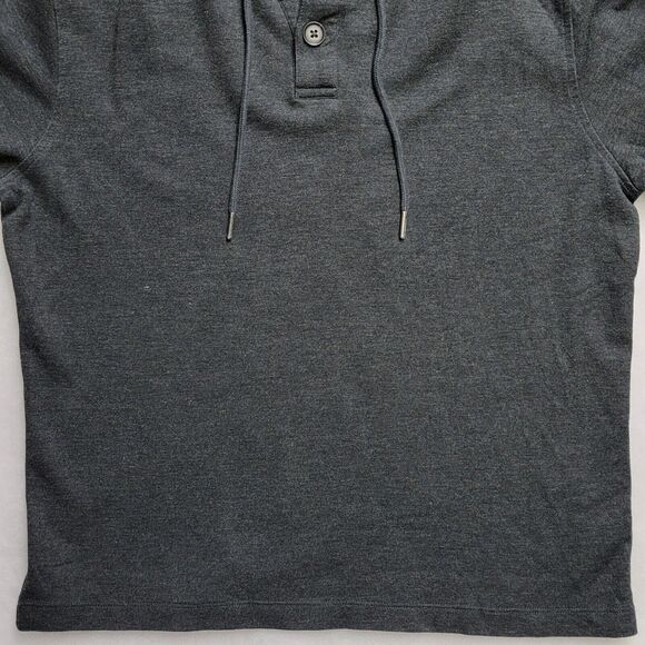 Mizzen Main Performance Stretch Henley Moisture Wicking M Lg Sleeve Hoodie Mens - Picture 7 of 16